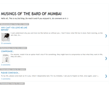 Tablet Screenshot of musingsofthebardofmumbai.blogspot.com