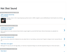 Tablet Screenshot of hotshotsound.blogspot.com