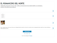 Tablet Screenshot of elromancerodelnorte.blogspot.com