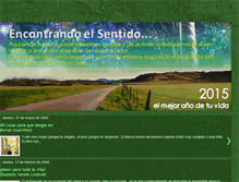 Tablet Screenshot of encontrandoelsentido.blogspot.com