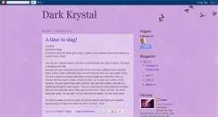 Desktop Screenshot of dark-krystal.blogspot.com