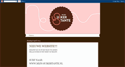 Desktop Screenshot of mijnsuikertante.blogspot.com