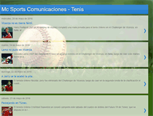 Tablet Screenshot of mcsportscomunicaciones.blogspot.com