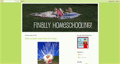 Desktop Screenshot of finallyhomeschooling.blogspot.com