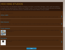 Tablet Screenshot of hoohingstudios.blogspot.com