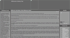 Desktop Screenshot of millionairedatingtips.blogspot.com
