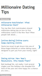 Mobile Screenshot of millionairedatingtips.blogspot.com
