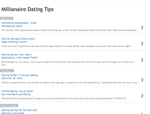 Tablet Screenshot of millionairedatingtips.blogspot.com