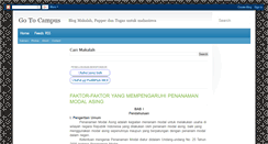 Desktop Screenshot of gocampus.blogspot.com