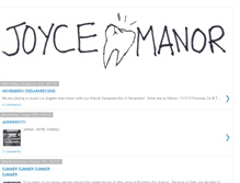 Tablet Screenshot of joycemanor.blogspot.com