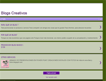 Tablet Screenshot of blogs-creativos.blogspot.com