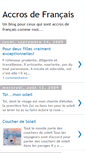 Mobile Screenshot of accrosdefrancais.blogspot.com