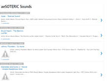 Tablet Screenshot of aesotericsounds.blogspot.com