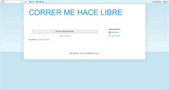 Desktop Screenshot of corrermehacelibre.blogspot.com