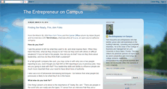 Desktop Screenshot of entrepreneuroncampus.blogspot.com