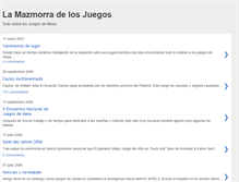 Tablet Screenshot of lamazmorradelosjuegos.blogspot.com