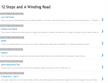 Tablet Screenshot of 12stepsandawindingroad.blogspot.com