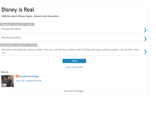 Tablet Screenshot of disneyisreal.blogspot.com