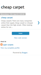 Mobile Screenshot of cheapcarpeting.blogspot.com