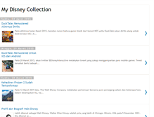 Tablet Screenshot of mydisneycollection.blogspot.com