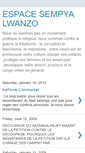 Mobile Screenshot of espacesempyalwanzo.blogspot.com
