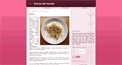 Desktop Screenshot of dulcesdelmundo.blogspot.com