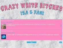 Tablet Screenshot of crazywhitebitches.blogspot.com