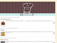 Tablet Screenshot of comococinacarola.blogspot.com