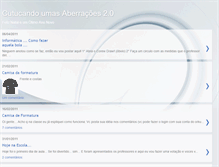 Tablet Screenshot of cutucandoumasaberracoes.blogspot.com