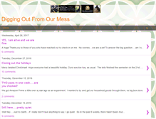 Tablet Screenshot of diggingoutfromourmess.blogspot.com