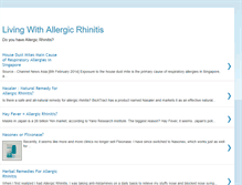 Tablet Screenshot of living-with-allergic-rhinitis.blogspot.com