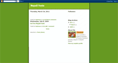 Desktop Screenshot of nepali-fonts.blogspot.com