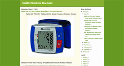 Desktop Screenshot of healthmonitorsshops.blogspot.com