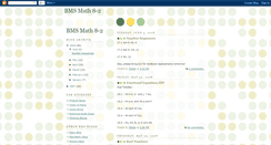 Desktop Screenshot of bmsmath8-2.blogspot.com