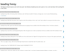 Tablet Screenshot of beadingfrenzy.blogspot.com
