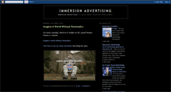 Desktop Screenshot of immersionadvertising.blogspot.com