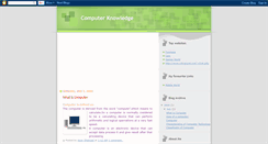 Desktop Screenshot of computerknowledge12.blogspot.com