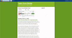 Desktop Screenshot of learn-forex-market.blogspot.com