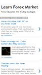 Mobile Screenshot of learn-forex-market.blogspot.com