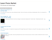 Tablet Screenshot of learn-forex-market.blogspot.com