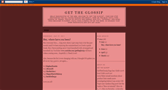 Desktop Screenshot of gettheglossip.blogspot.com