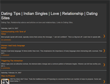 Tablet Screenshot of dating-indian.blogspot.com
