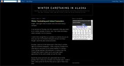 Desktop Screenshot of alaskancaretaker.blogspot.com