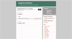 Desktop Screenshot of bongoramaweekend.blogspot.com