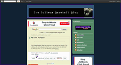 Desktop Screenshot of collegebaseball.blogspot.com