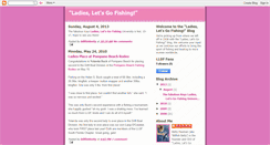 Desktop Screenshot of ladiesletsgofishing.blogspot.com