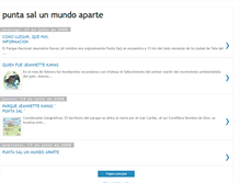 Tablet Screenshot of mundoapartepuntasal.blogspot.com