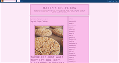 Desktop Screenshot of marensrecipebox.blogspot.com