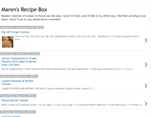 Tablet Screenshot of marensrecipebox.blogspot.com