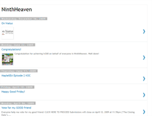 Tablet Screenshot of ninth-heaven.blogspot.com